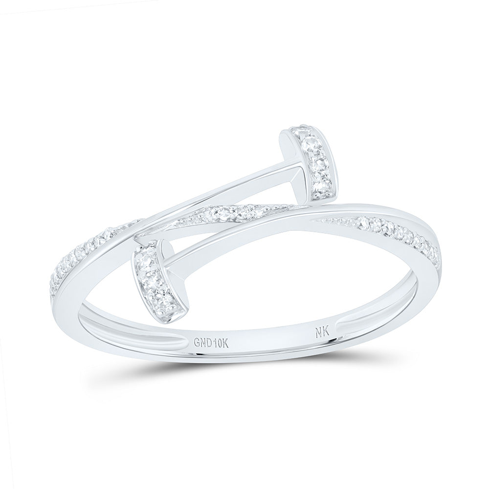 10K Yellow Or White Gold 1/12 Cttw Natural Diamond Nk Gift Bridal Anniversary Wedding Engagement Band Ring