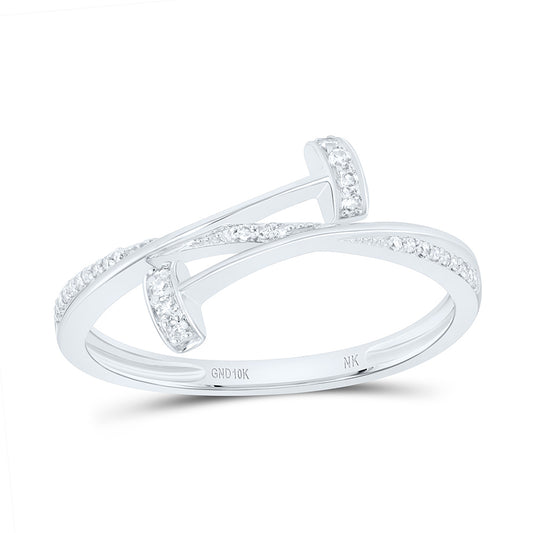 10K Yellow Or White Gold 1/12 Cttw Natural Diamond Nk Gift Bridal Anniversary Wedding Engagement Band Ring