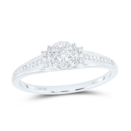 10K Yellow Or White Gold 1/4 Cttw Natural Diamond Nk Fashion Round Bridal Anniversary Wedding Engagement Band Ring