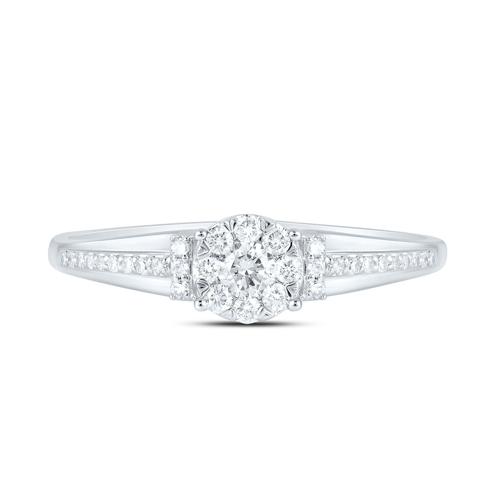 10K Yellow Or White Gold 1/4 Cttw Natural Diamond Nk Fashion Round Bridal Anniversary Wedding Engagement Band Ring