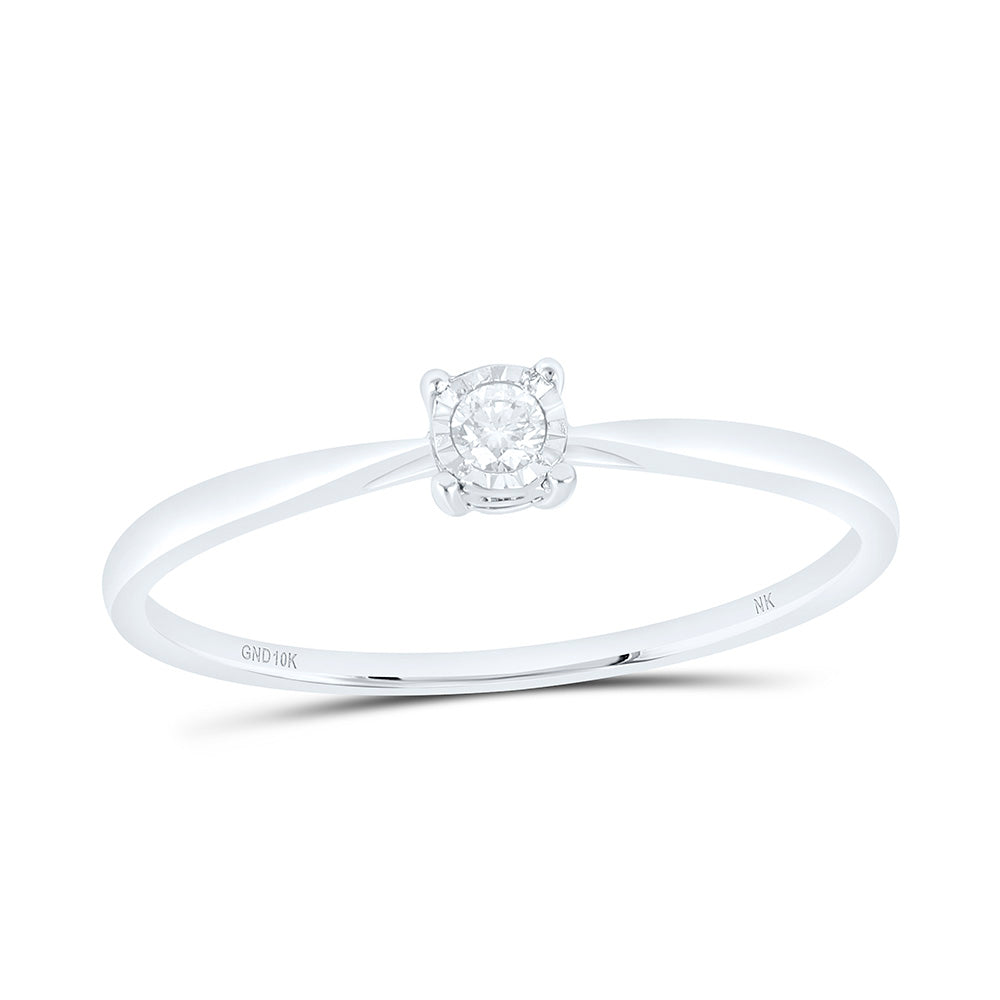 10K Yellow Or White Gold 1/20 Cttw Natural Diamond Nk Gift Bridal Anniversary Wedding Engagement Band Ring