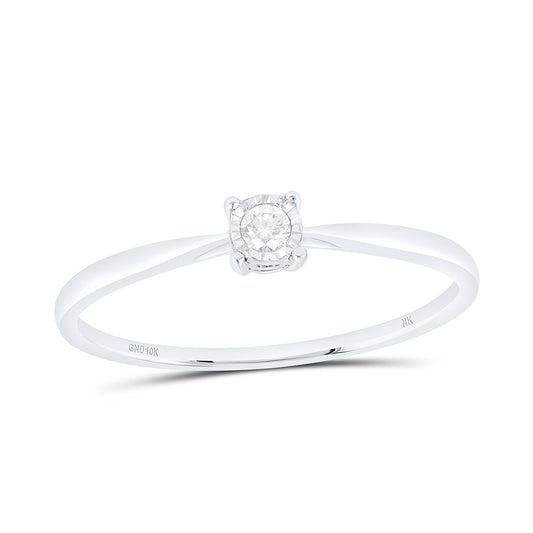 10K Yellow Or White Gold 1/20 Cttw Natural Diamond Nk Gift Bridal Anniversary Wedding Engagement Band Ring