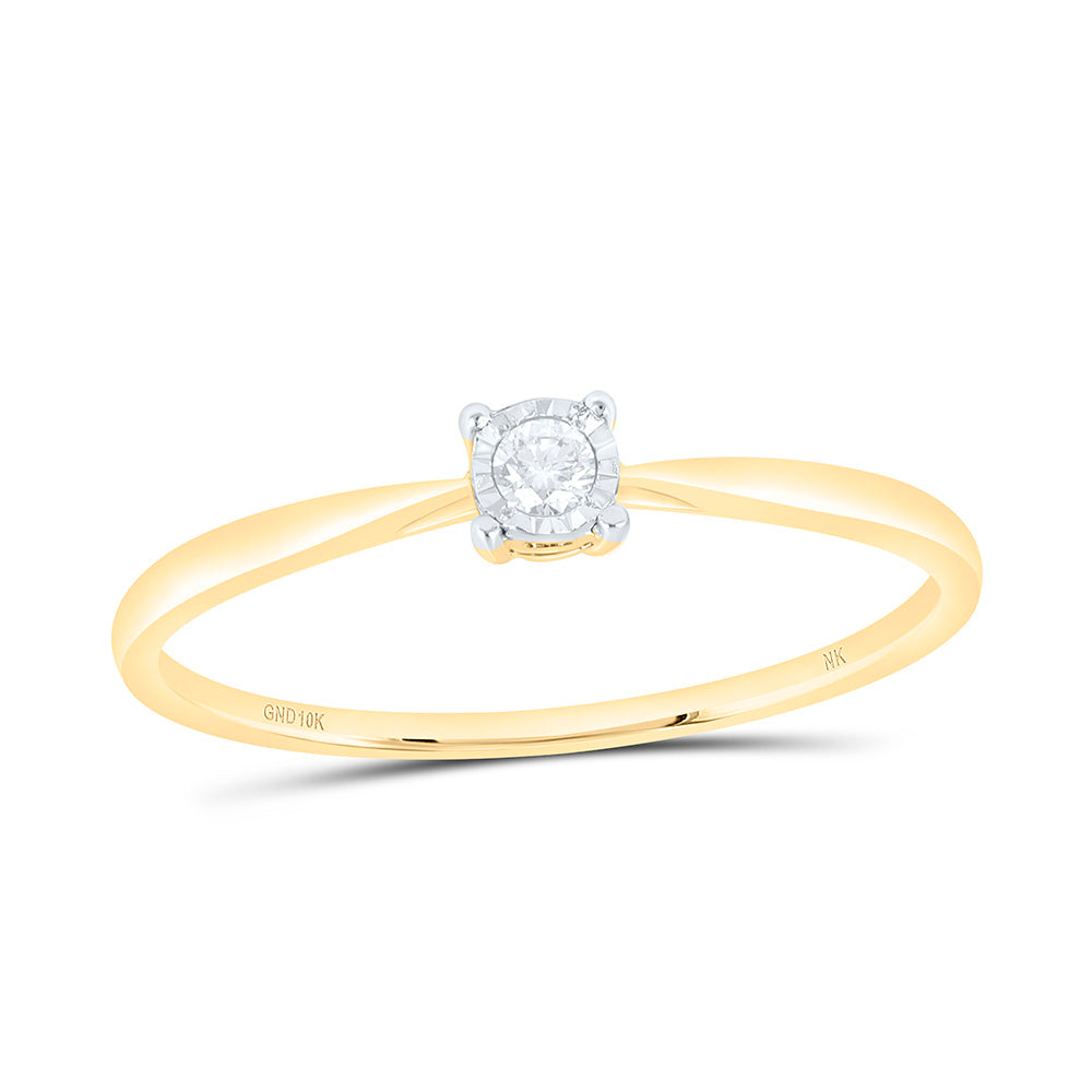 10K Yellow Or White Gold 1/20 Cttw Natural Diamond Nk Gift Bridal Anniversary Wedding Engagement Band Ring