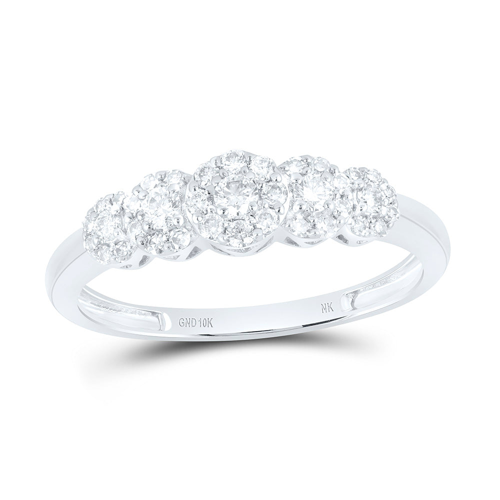 10K Yellow Or White Gold 1/3 Cttw Natural Diamond Nk Fashion Bridal Anniversary Wedding Engagement Band Ring