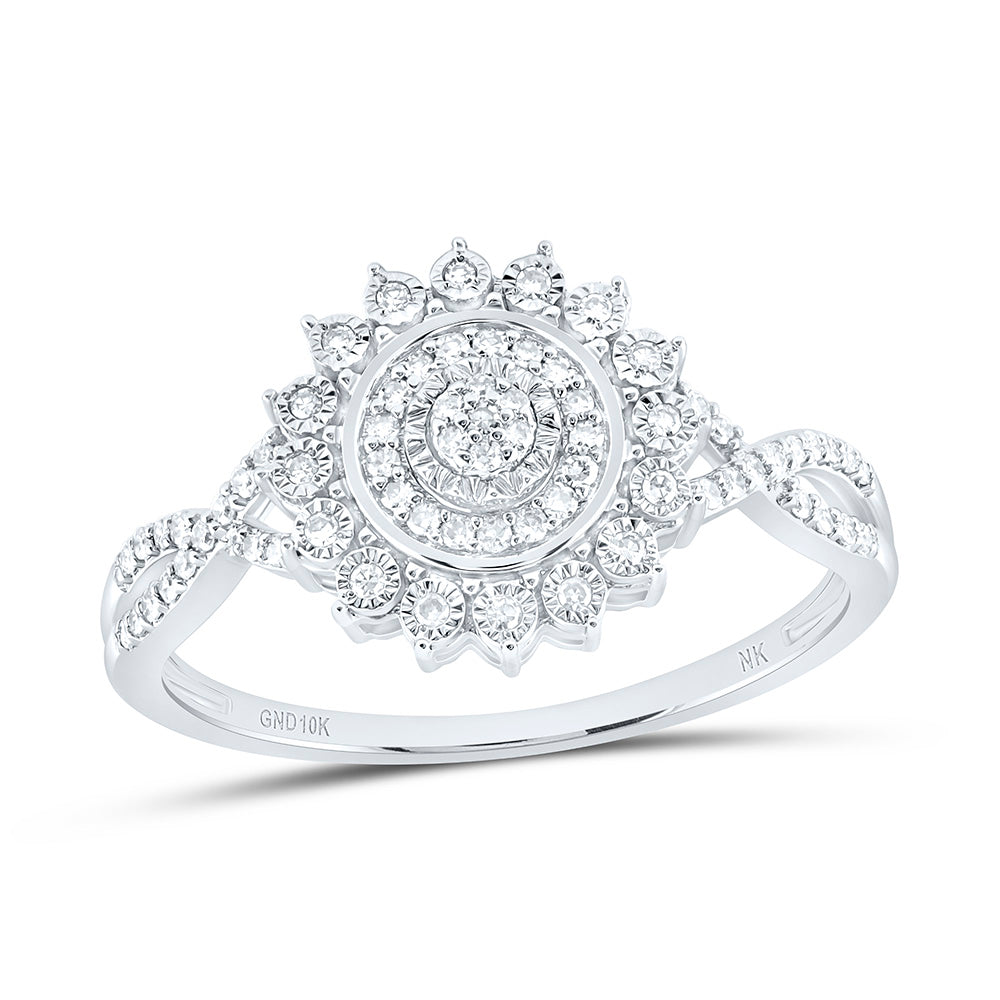 10K Yellow Or White Gold 1/5 Cttw Natural Diamond Nk Fashion Bridal Anniversary Wedding Engagement Band Ring