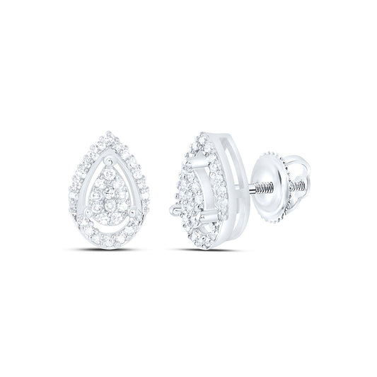 10K Yellow Or White Gold 1/5 Cttw Natural Diamond Nk Fashion Pear Earring