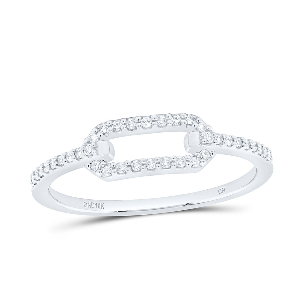 10K Yellow Or White Gold 1/8 Cttw Natural Diamond Cn Fashion Bridal Anniversary Wedding Engagement Band Ring