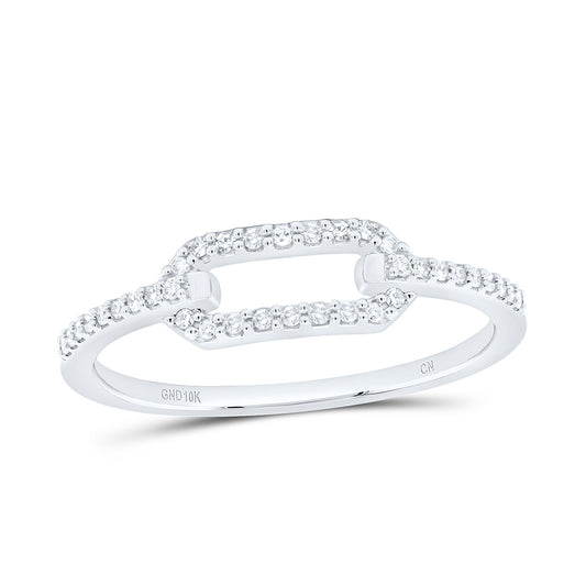 10K Yellow Or White Gold 1/8 Cttw Natural Diamond Cn Fashion Bridal Anniversary Wedding Engagement Band Ring