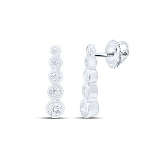 10K Yellow Or White Gold 1/5 Cttw Natural Diamond Cn Fashion Earring
