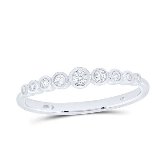 10K Yellow Or White Gold 1/6 Cttw Natural Diamond Cn Fashion Bridal Anniversary Wedding Engagement Band Ring