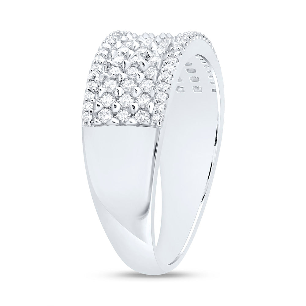 14K Yellow Or White Gold 7/8 Cttw Natural Diamond Cn Mens Bridal Anniversary Wedding Engagement Band Ring