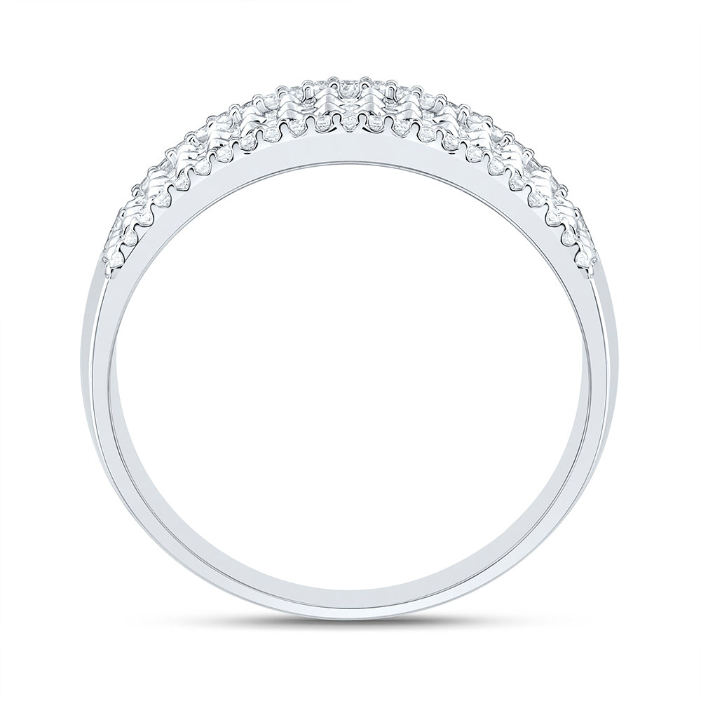 14K Yellow Or White Gold 7/8 Cttw Natural Diamond Cn Mens Bridal Anniversary Wedding Engagement Band Ring