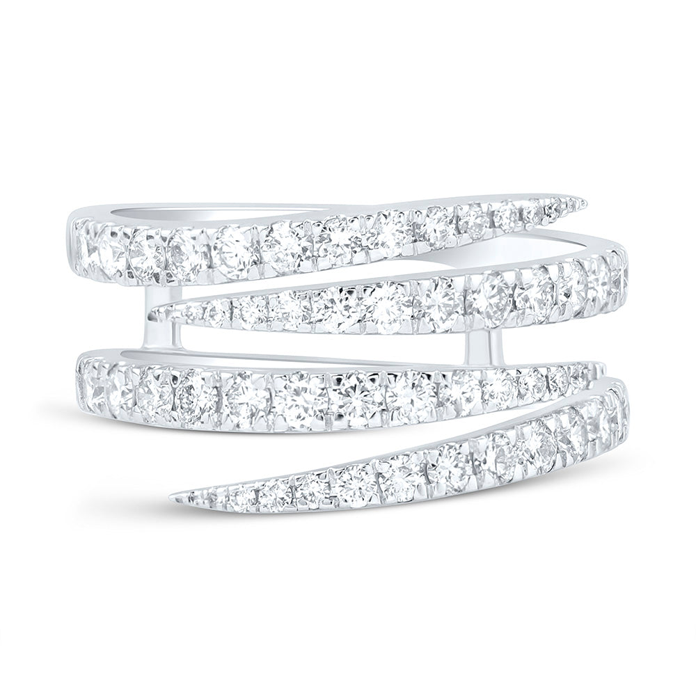 14K Yellow Or White Gold 1 Cttw Natural Diamond Ana M Fashion Bridal Anniversary Wedding Engagement Band Ring