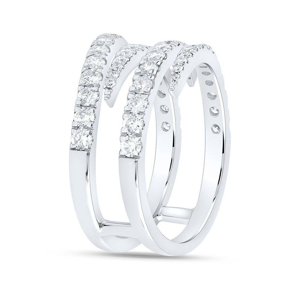 14K Yellow Or White Gold 1 Cttw Natural Diamond Ana M Fashion Bridal Anniversary Wedding Engagement Band Ring