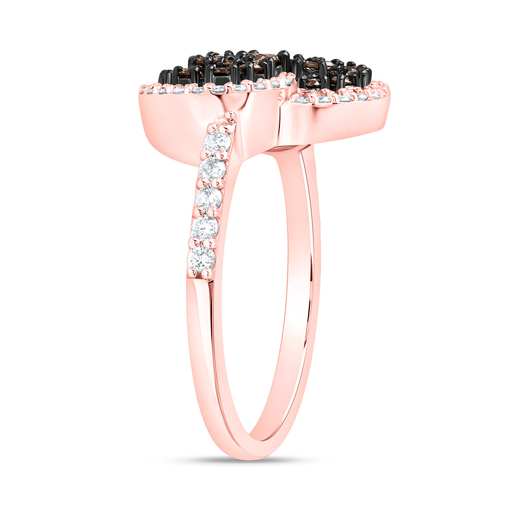 10K Yellow Or White Or Rose Gold 1/2 Cttw Natural Diamond Cn Fashion Trinity Round Bridal Anniversary Wedding Engagement Band Ring