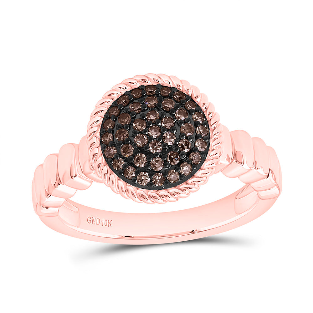 10K Yellow Or White Or Rose Gold 1/4 Cttw Natural Diamond Fashion Natural Round Bridal Anniversary Wedding Engagement Band Ring