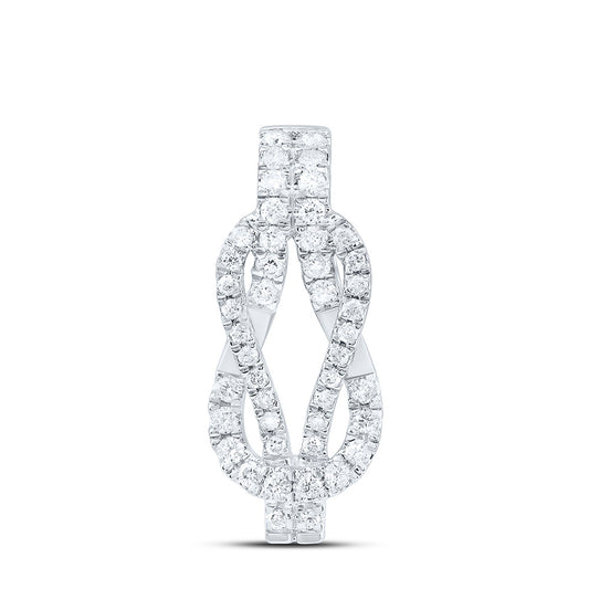10K Yellow Or White Gold 1/6 Cttw Natural Diamond Cn Fashion Heracle Knot Pendant