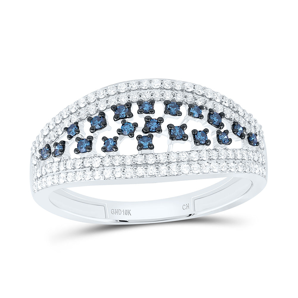 3/8 Cttw Natural Diamond Cn Fashion Bridal Anniversary Wedding Engagement Band Ring