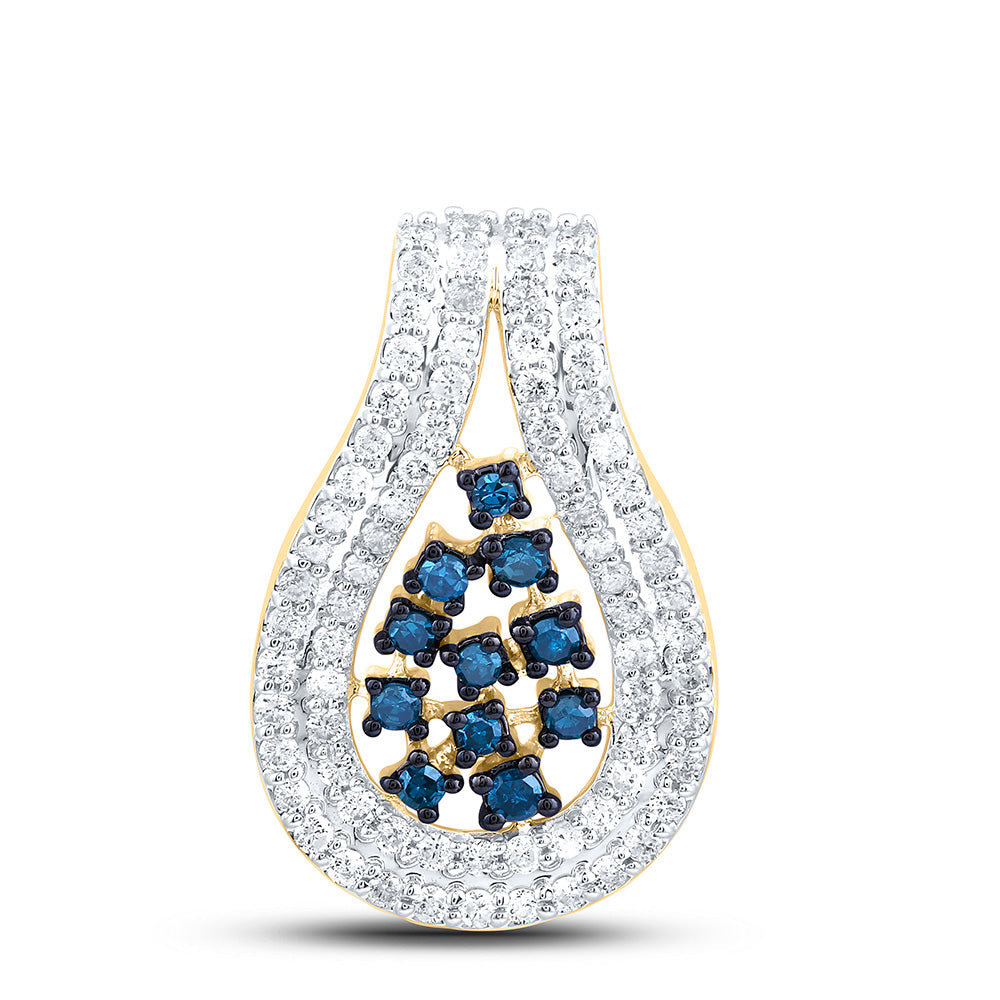 10K Yellow Or White Or Rose Gold 1/4 Cttw Natural Diamond Cn Fashion Pendant