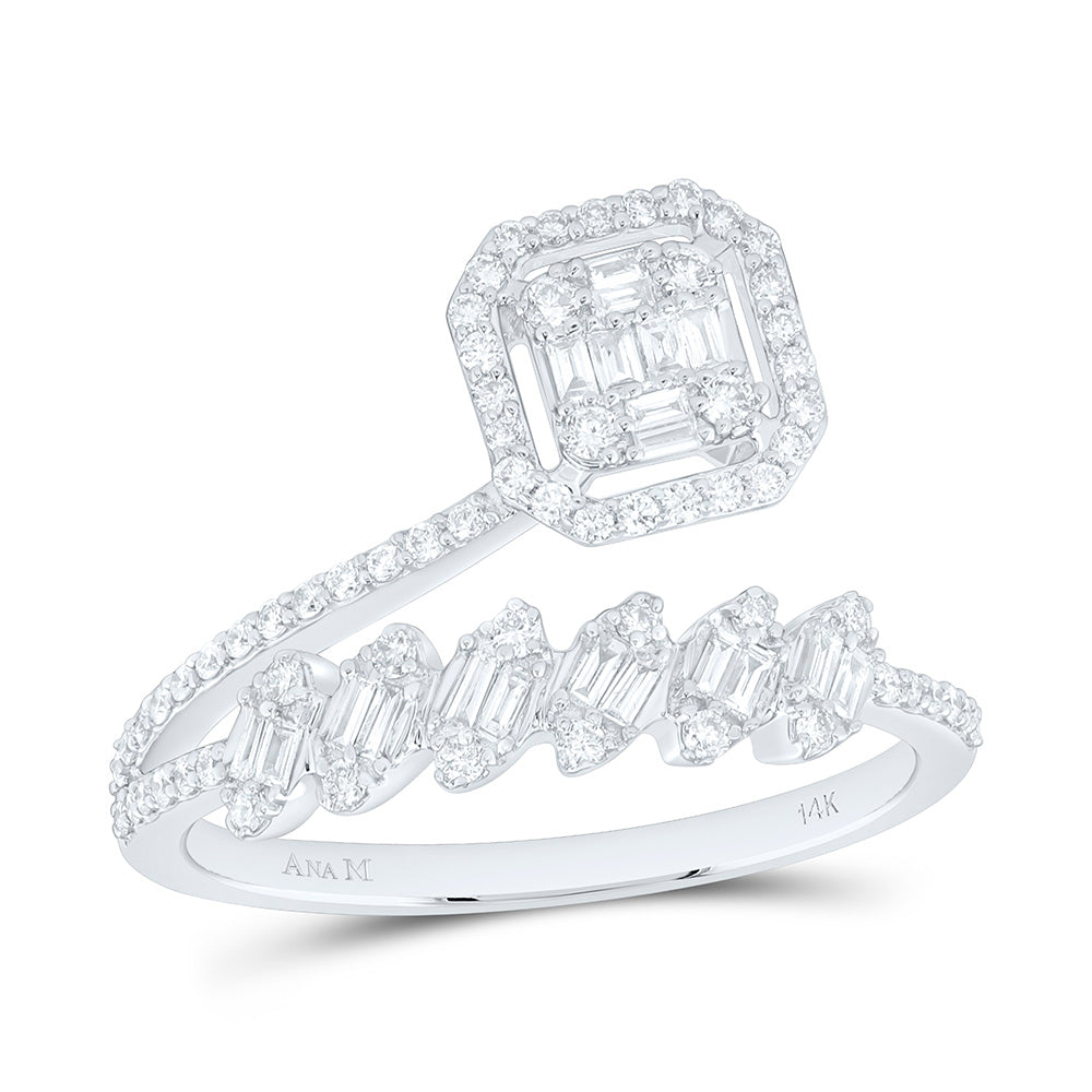 14K Yellow Gold 1/2Ctw Natural Diamond Ana M Fashion Ring
