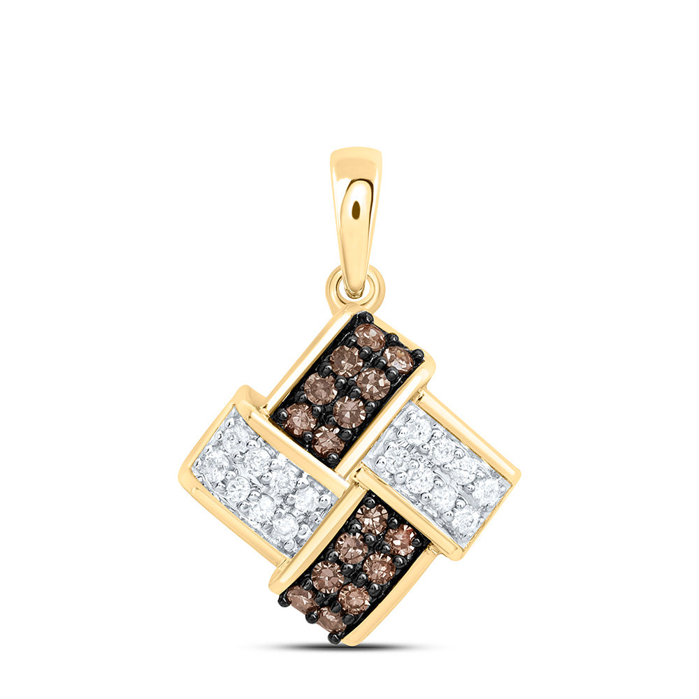 10K Yellow Or White Or Rose Gold 1/6Ctw Natural Diamond Cn Fashion Natural Pendant