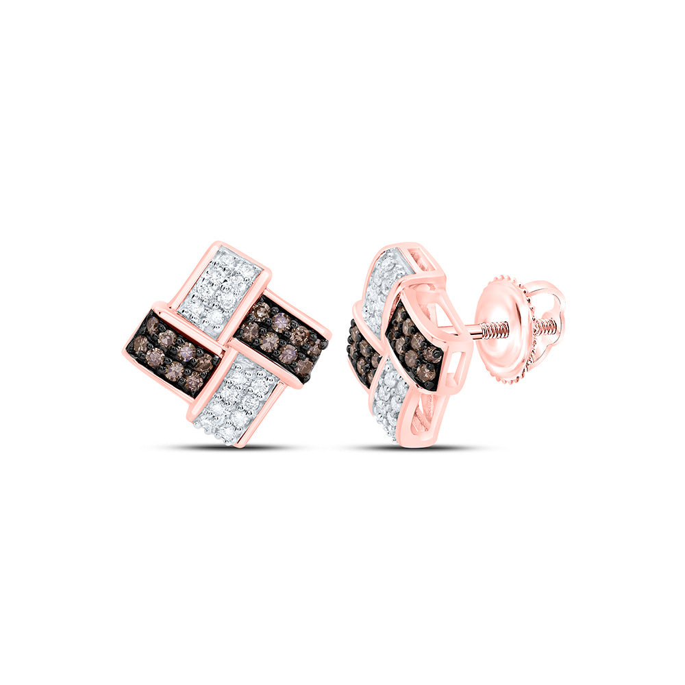 10K Yellow Or Rose Or White Gold 1/3Ctw Natural Diamond Cn Natural Earring