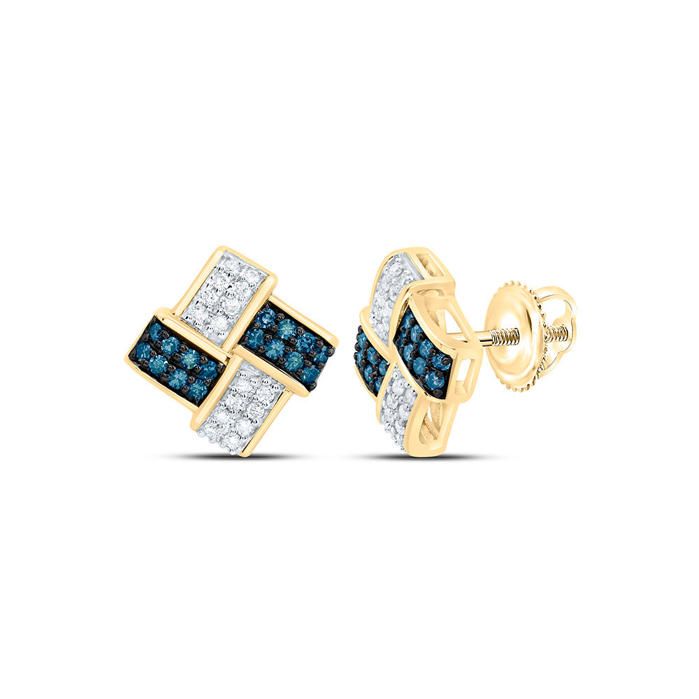 10K Yellow Or Rose Or White Gold 1/3Ctw Natural Diamond Cn Natural Earring