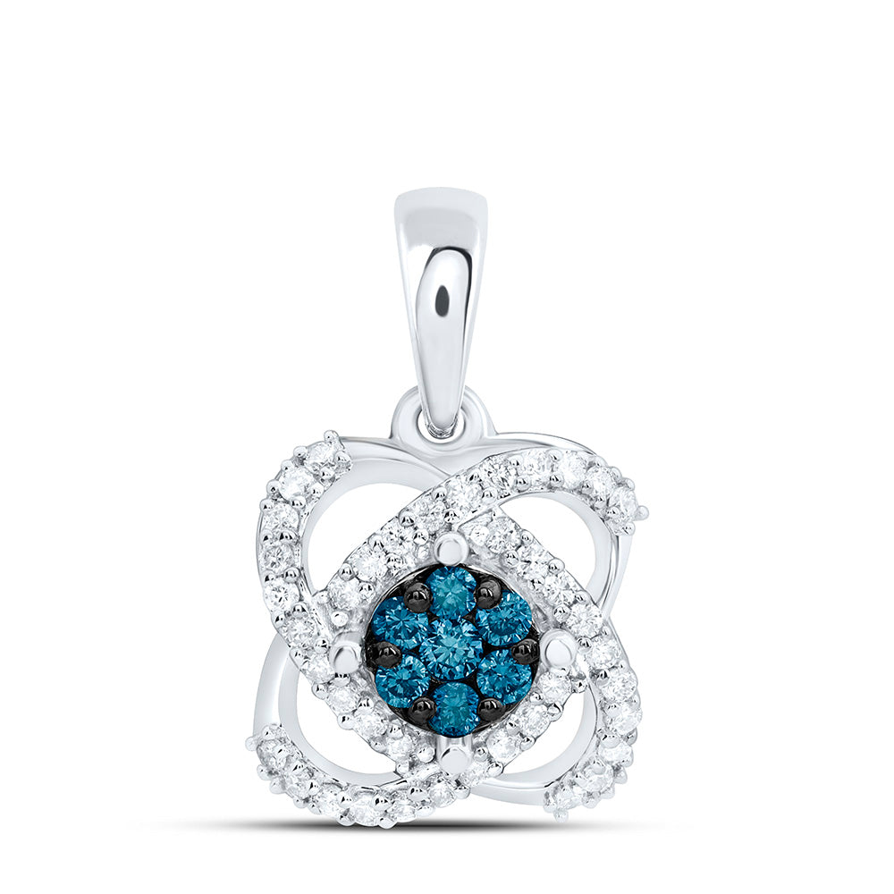 10K Yellow Or White Or Rose Gold 1/4Ctw Natural Diamond Cn Fashion Cognac Natural Pendant