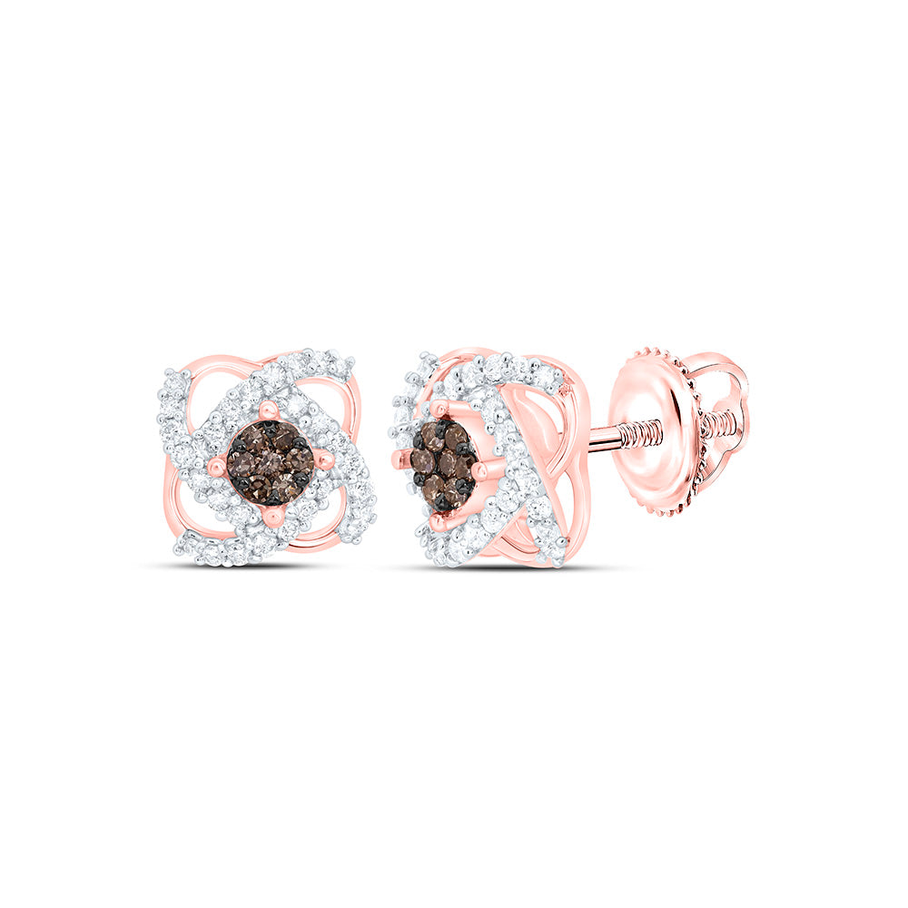 10K Yellow Or White Or Rose Gold 1/4Ctw Natural Diamond Cn Natural Earring