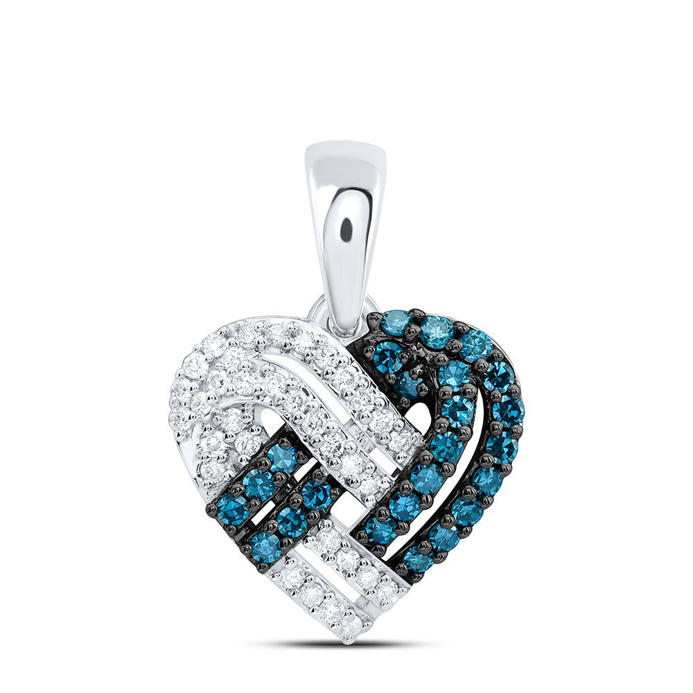 10K Yellow Gold 1/3Ctw Natural Diamond Cn Fashion Natural Heart Pendant