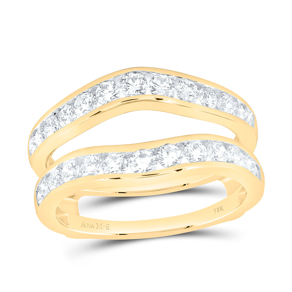18K Yellow Gold 1Ctw Natural Diamond Ana M Elite Enhancer Ring