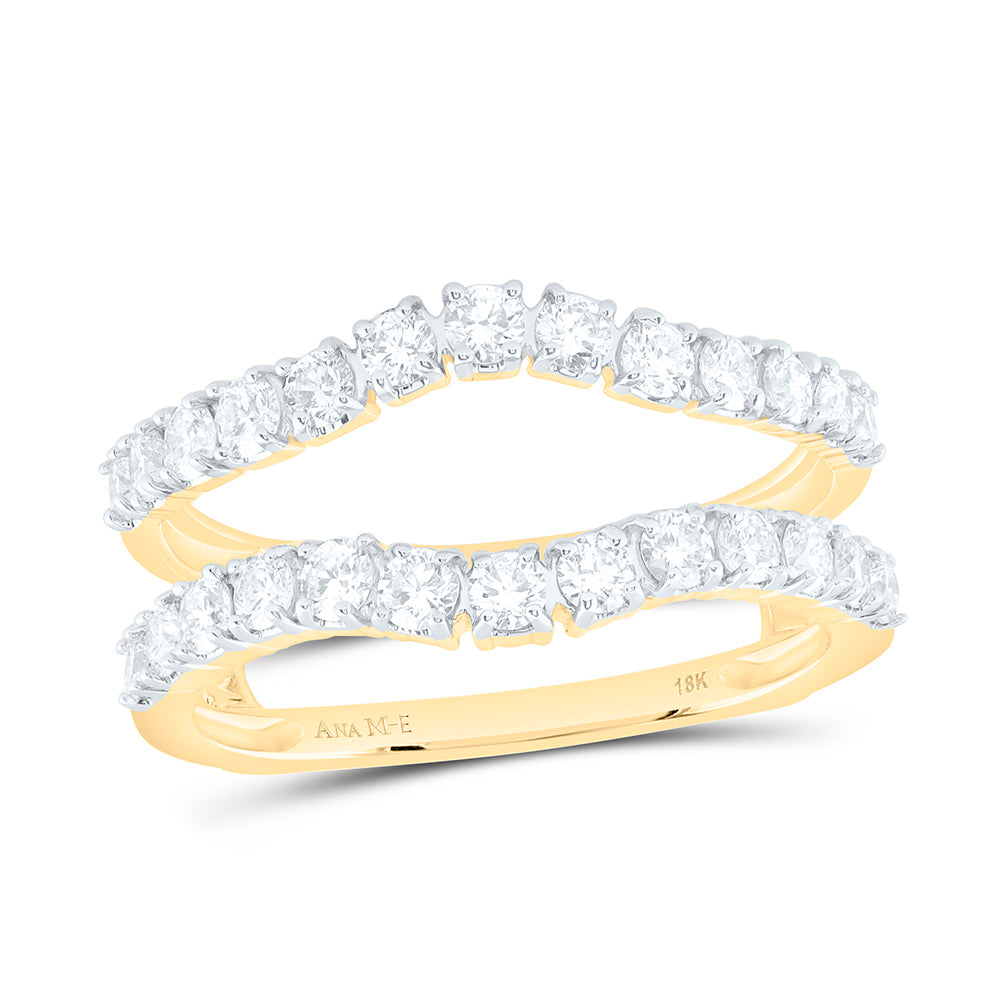 18K Yellow Gold 1Ctw Natural Diamond Ana M Elite Enhancer Ring
