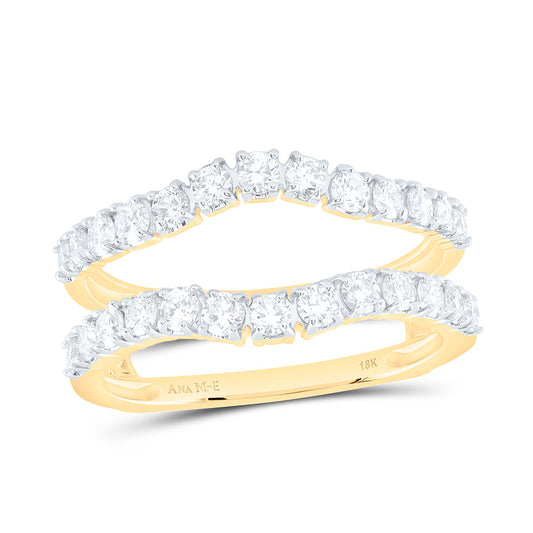 18K Yellow Gold 1Ctw Natural Diamond Ana M Elite Enhancer Ring