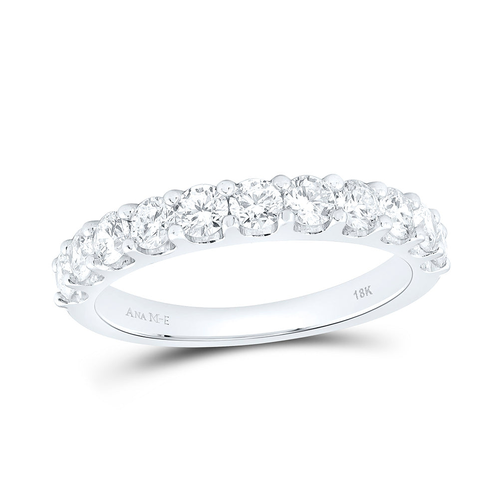 18K Yellow Gold 1 Cttw Natural Diamond Ana M Elite Fashion Ladies Band