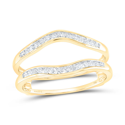18K Yellow Gold 1/4Ctw Natural Diamond Ana M Elite Enhancer Ring