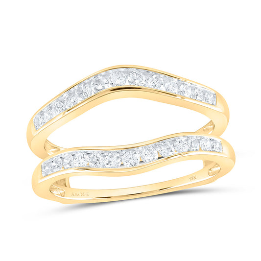 18K Yellow Gold 1/2Ctw Natural Diamond Ana M Elite Enhancer Ring