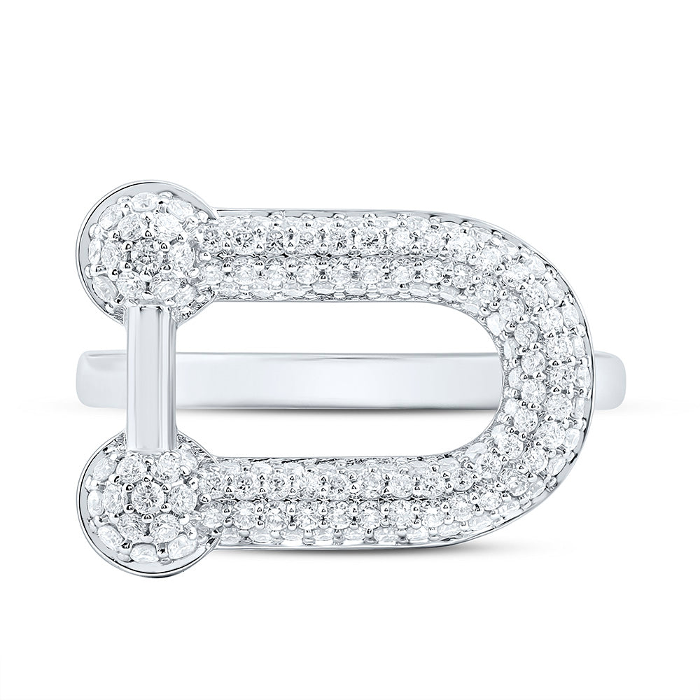 14K Yellow Gold 5/8Ctw Natural Diamond Ana M Fashion  Ring