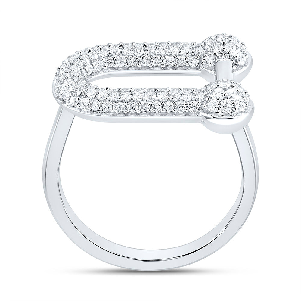 14K Yellow Gold 5/8Ctw Natural Diamond Ana M Fashion  Ring