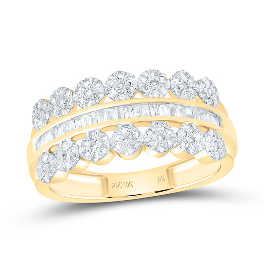 10K Yellow Gold 1/2Ctw Natural Diamond Fashion Ring