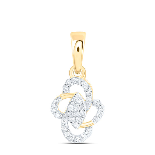 Sterling Silver 1/8Ctw Natural Diamond P1 Gift Pendant