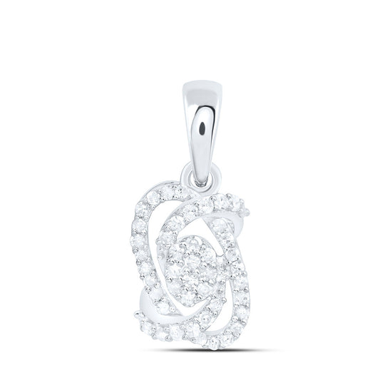 Sterling Silver 1/6Ctw Natural Diamond P1 Gift Pendant