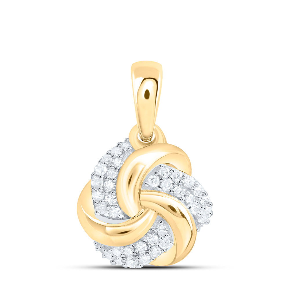 Sterling Silver 1/6Ctw Natural Diamond P1 Gift Pendant
