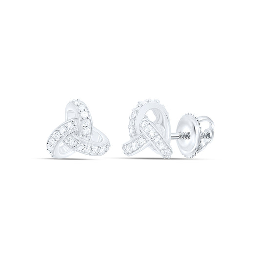 Sterling Silver 1/5Ctw Natural Diamond P1 Gift Earring