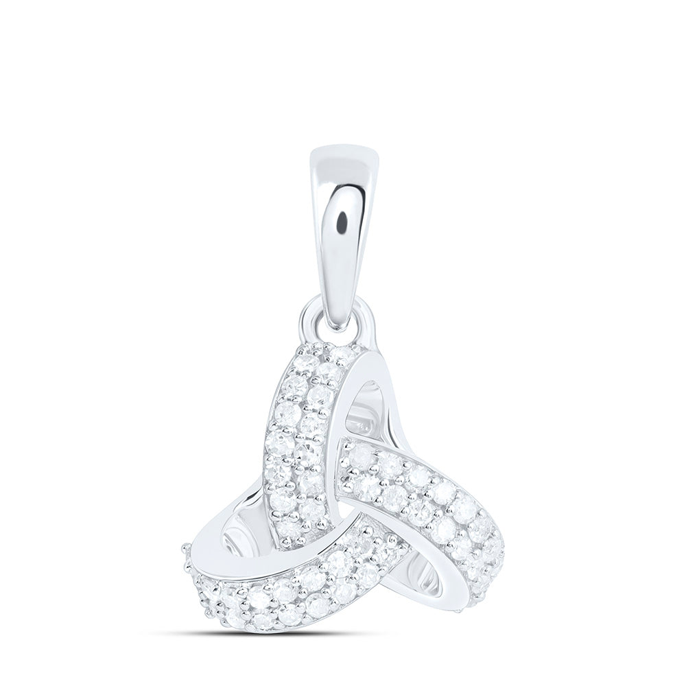 Sterling Silver 1/6Ctw Natural Diamond P1 Gift Pendant