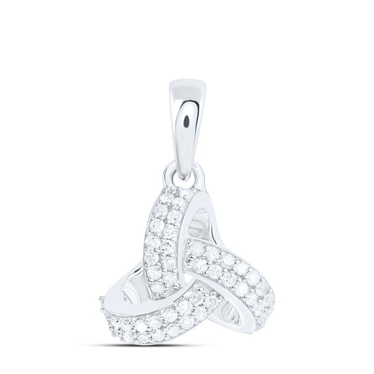 Sterling Silver 1/6Ctw Natural Diamond P1 Gift Pendant