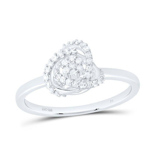 Sterling Silver 1/5Ctw Natural Diamond P1 Gift Ring