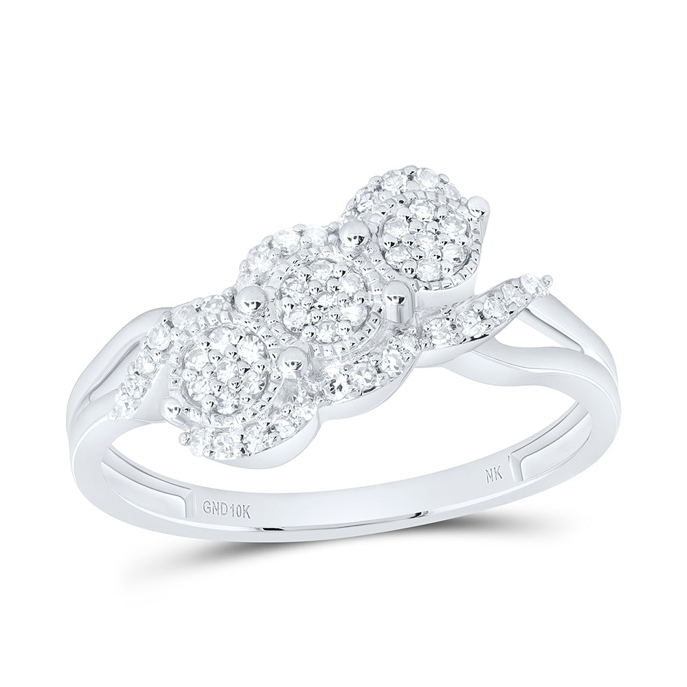 10K Yellow Gold 1/5Ctw Natural Diamond Fashion Ring
