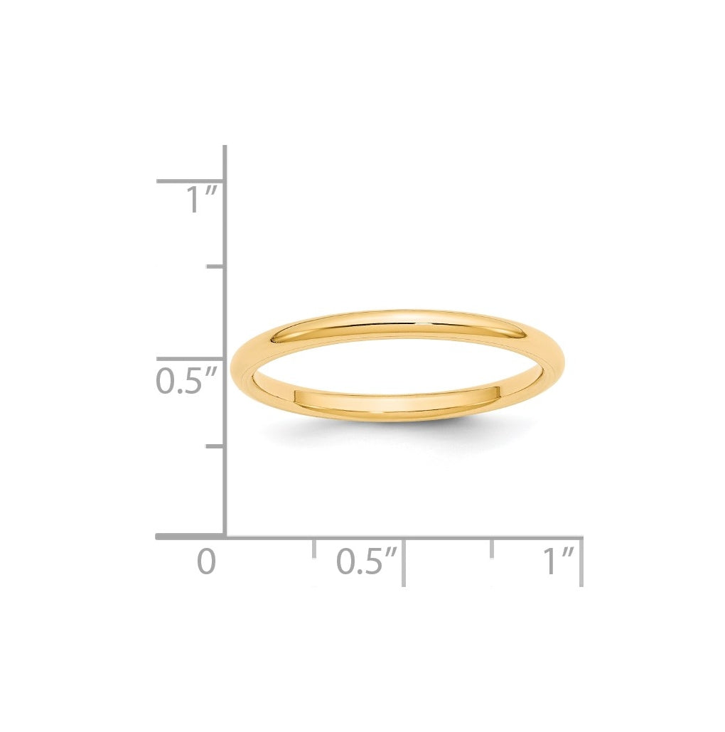 14k Yellow Or White Gold Or Platinum Standard Weight Comfort Fit Wedding Band