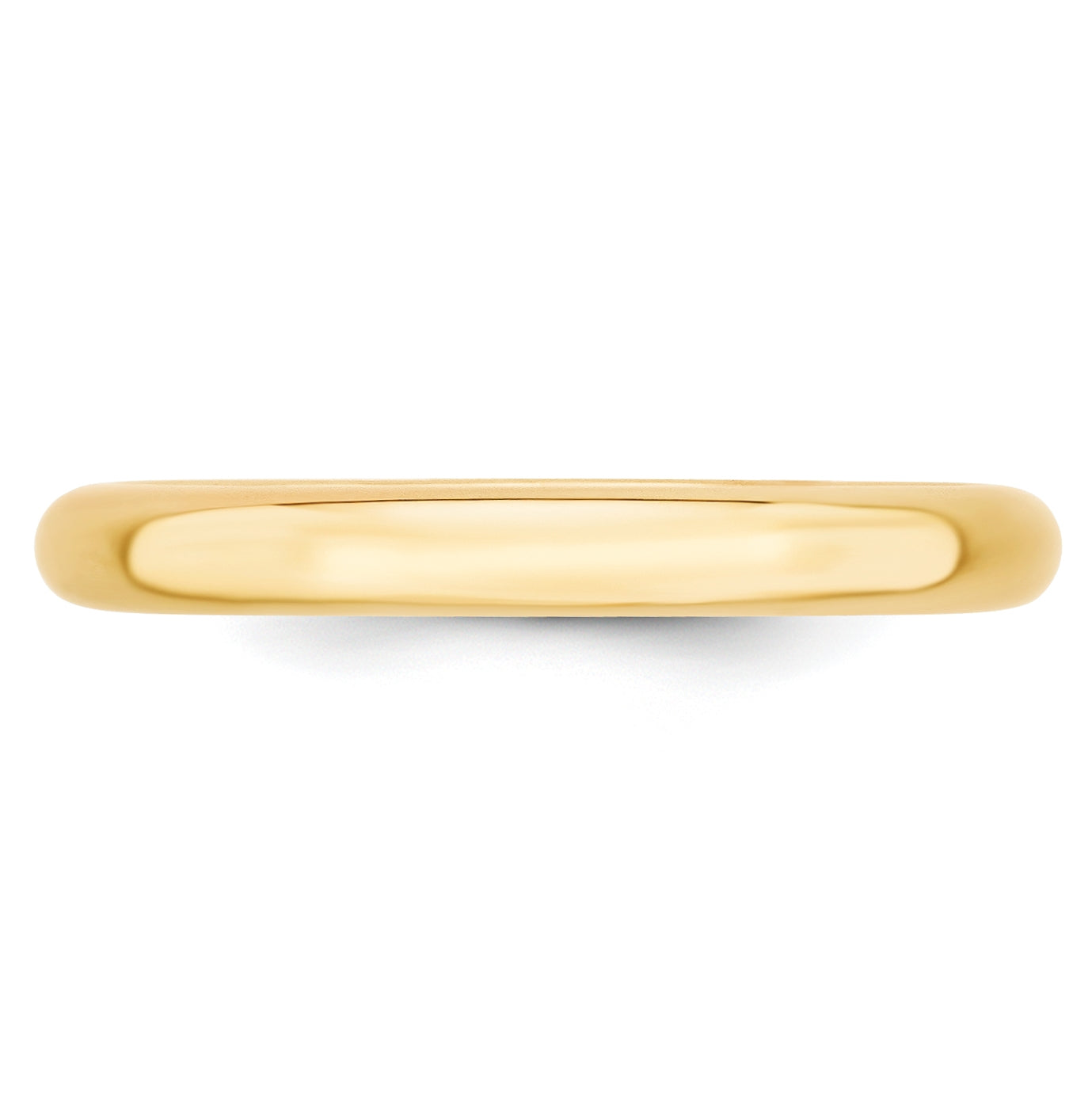 14k Yellow Gold 3mm Standard Weight Comfort Fit Wedding Band Size 5