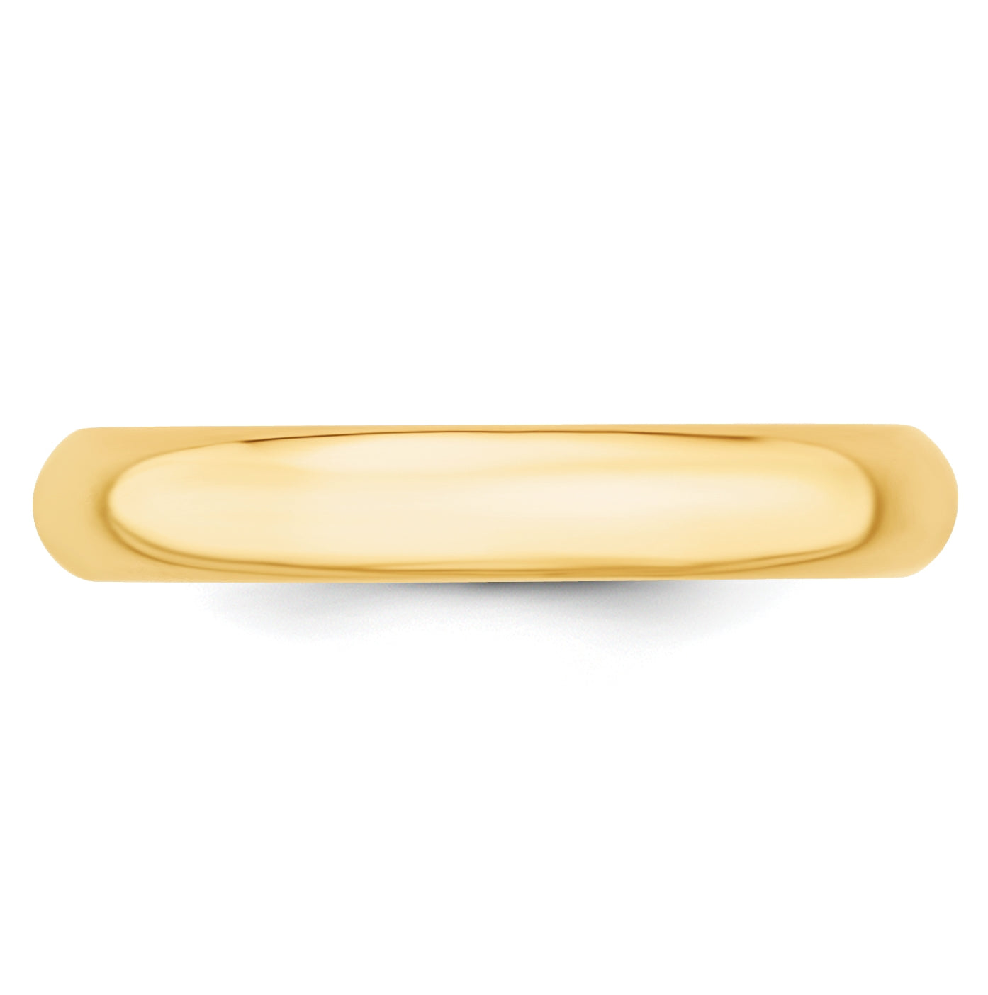 14k Yellow Gold 4mm Standard Weight Comfort Fit Wedding Band Size 5